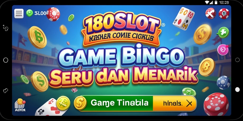 Tampilan gameplay seru di 180SLOT dengan Bingo yang menyenangkan.
