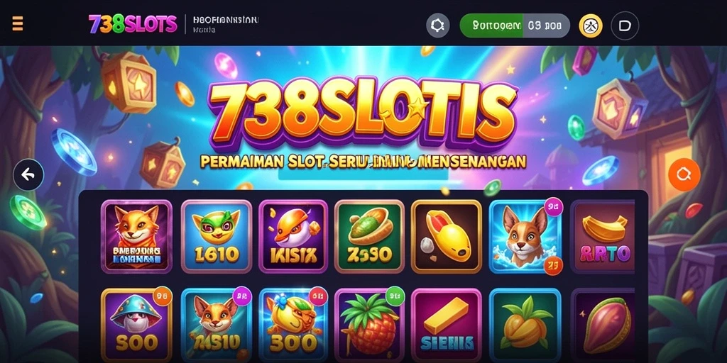 Tampilan menawan dari gameplay seru 738SLOTS.