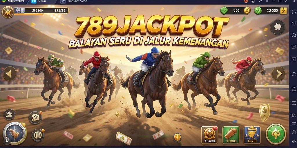 Screenshot menampilkan aksi balapan seru dalam 789JACKPOT.