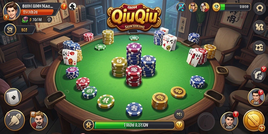 Tampilan gameplay QiuQiu yang mengasyikkan di 8HHH.