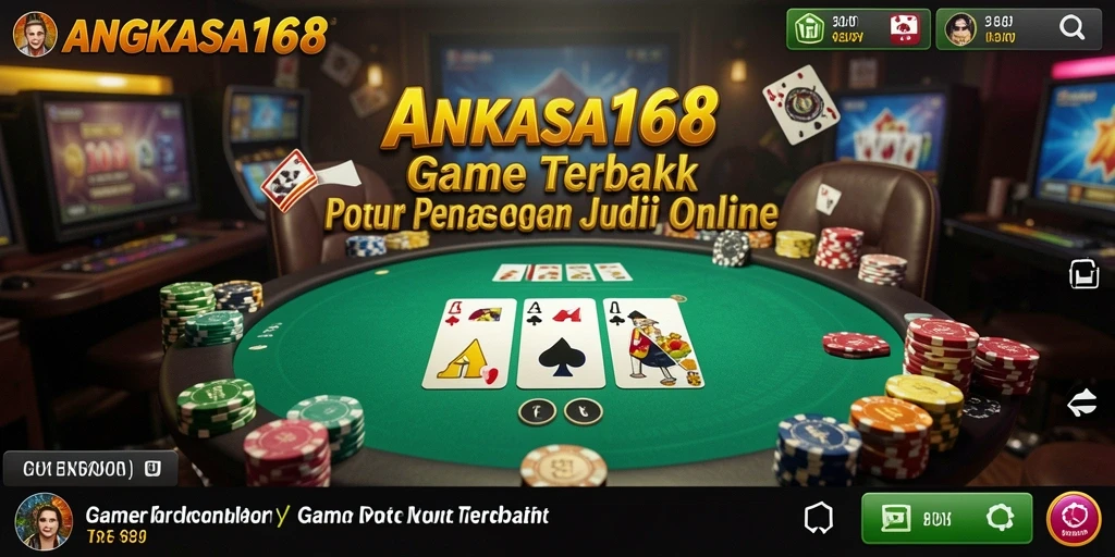 Tampilan gameplay Poker yang seru di ANGKASA168.