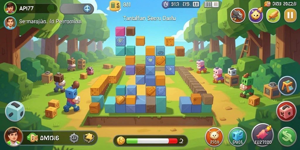 Tampilan gameplay API77 dengan berbagai teka-teki yang menantang.