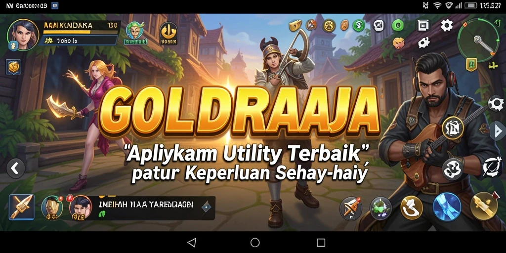 Tampilan antarmuka pengguna GOLDRAJA yang intuitif dan menarik.