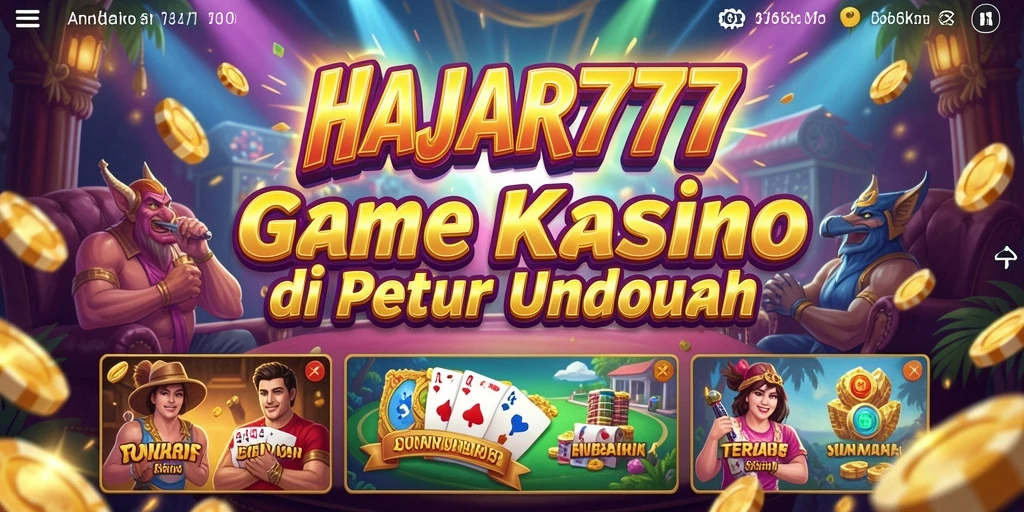 Tampilan menarik saat bermain di aplikasi Kasino HAJAR777.