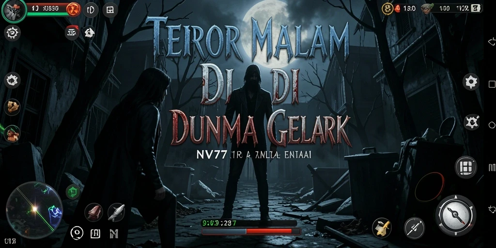 Screenshot gameplay menampilkan suasana menakutkan dari NV77.