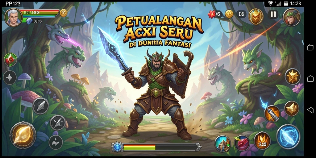 Tampilan gameplay PP123 yang seru dan menegangkan.