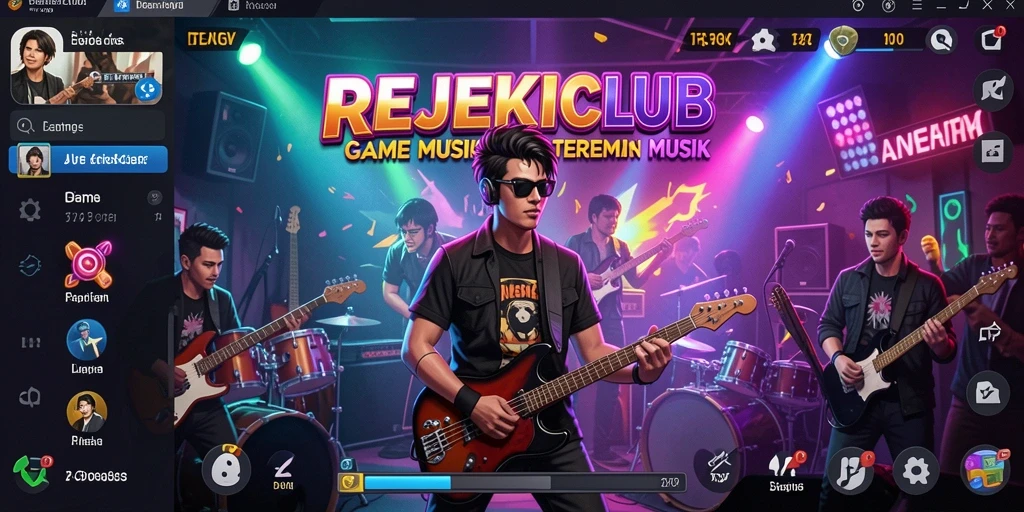 Screenshot menampilkan gameplay seru dalam REJEKICLUB.