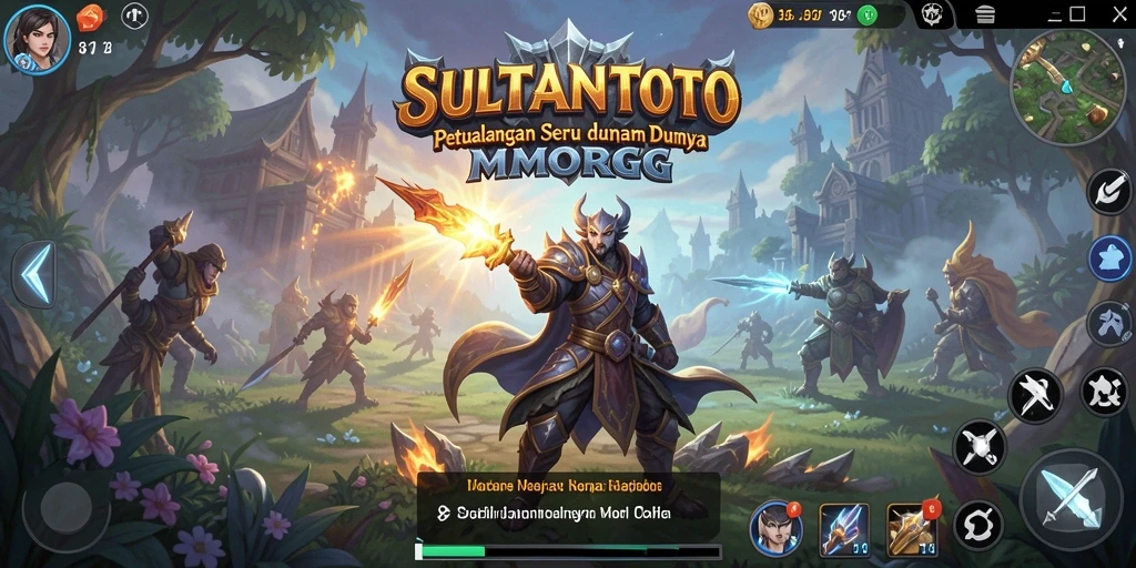 Tampilan gameplay SULTANTOTO yang menakjubkan dalam dunia MMORPG.