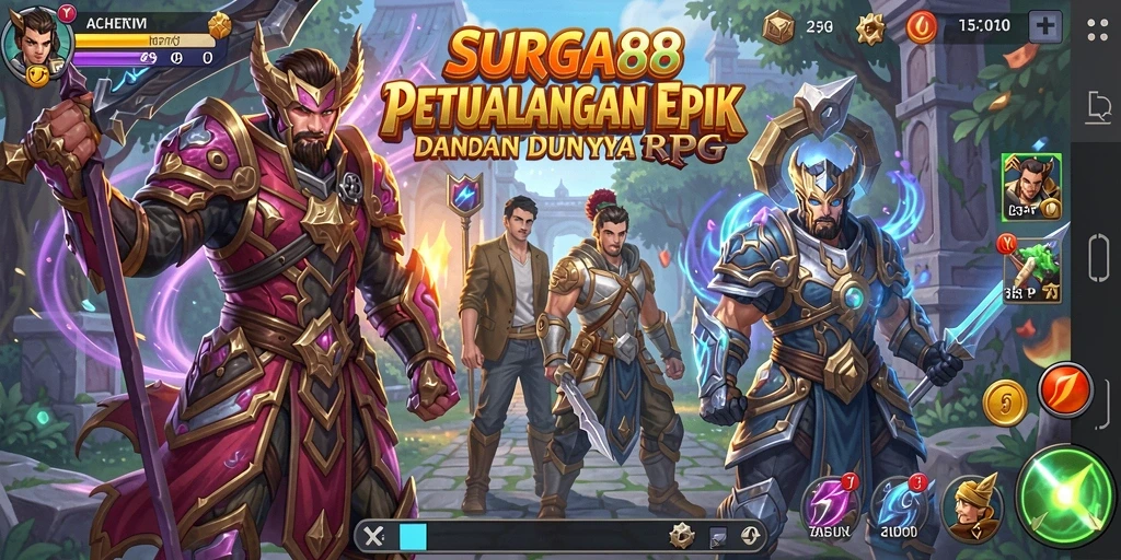 Tampilan gameplay SURGA88 yang memikat dengan pertempuran seru.